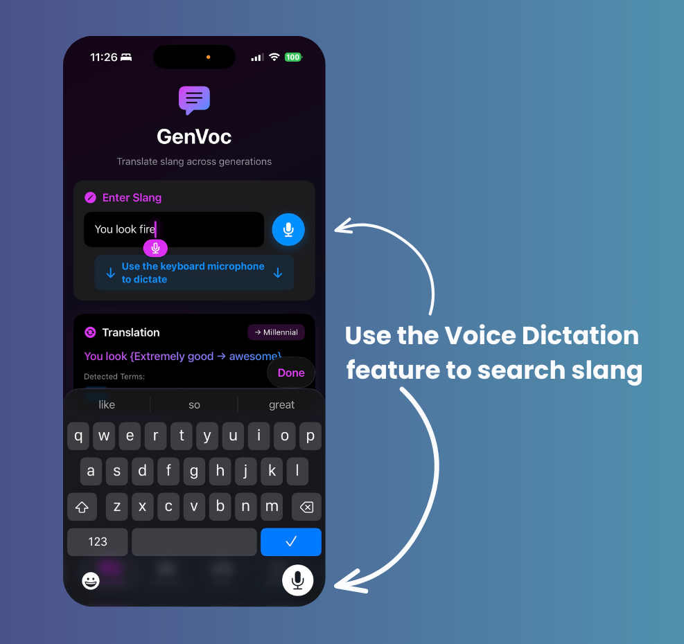 GenVoc voice dictation